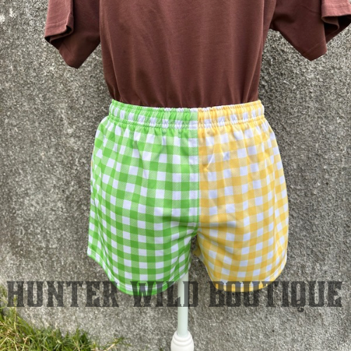 HWB GINGHAM FOOTY SHORTS