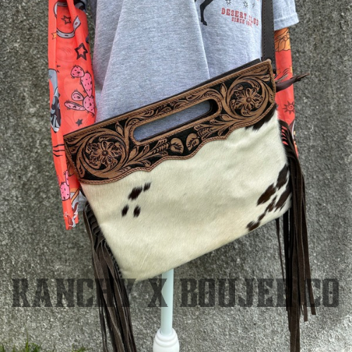 COWHIDE HANDBAG