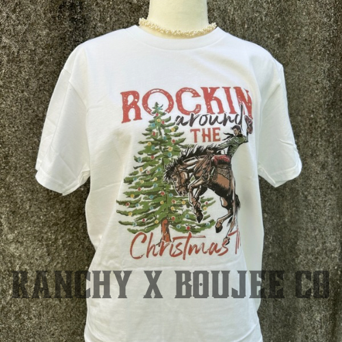 ROCKING AROUND TEE SHIRT - SMALL